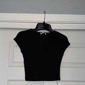 Zara Black Crop Top